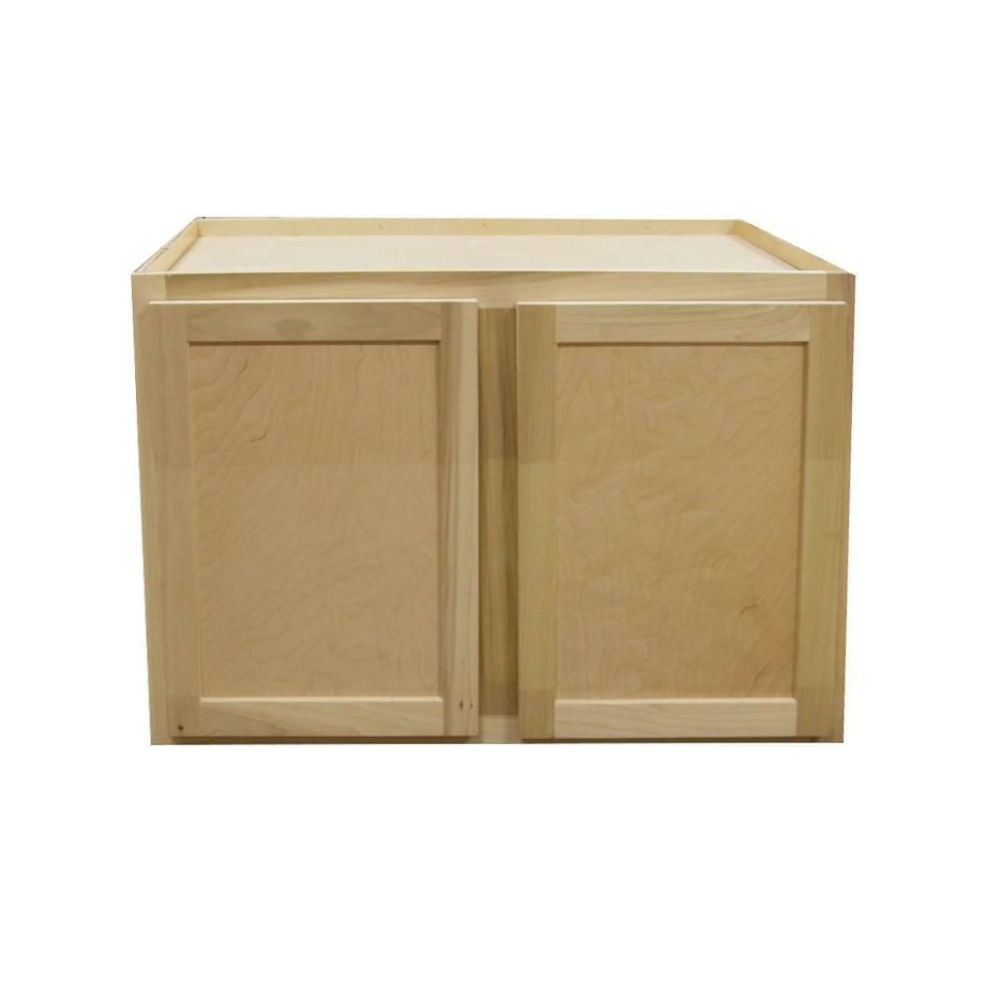 Kitchen Wall Cabinet | Unfinished Poplar | Shaker Style | 30x24x12 in.